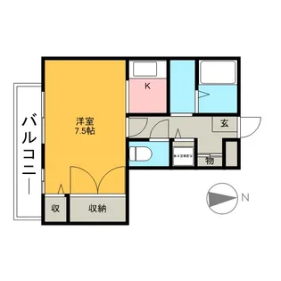 エクシーレ【1階】の間取り