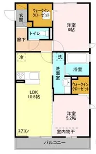 イルソーレ吉川美南 ロッソ【2階】の間取り