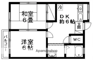 パレスサカイ【2階】の間取り