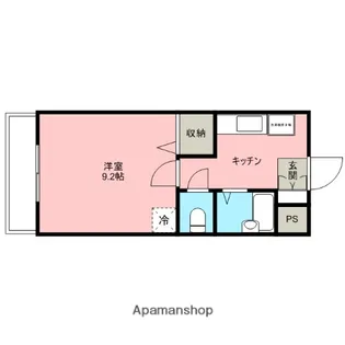 アーケティックマンションⅢ【202号室】の間取り