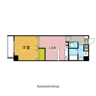 サニープレイス【202号室】の間取り