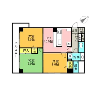 PARK SQUARE西川口【4階】の間取り