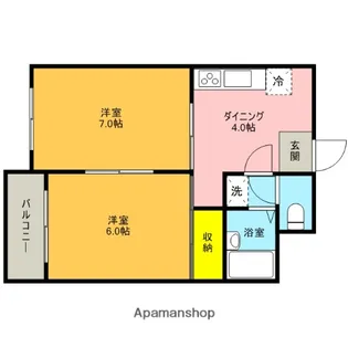 メゾンKM【3階】の間取り