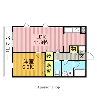 グラッド【3階】の間取り