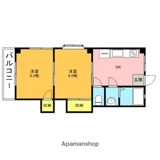 ニューエレガンス【301号室】の間取り