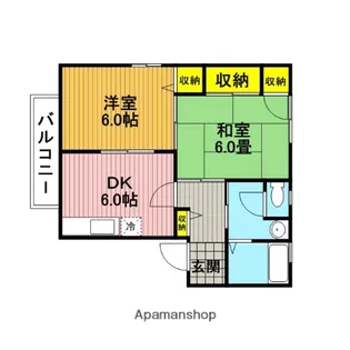 ウエストパレスⅢ【1階】の間取り