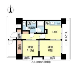 西川口朝日マンション【7階】の間取り