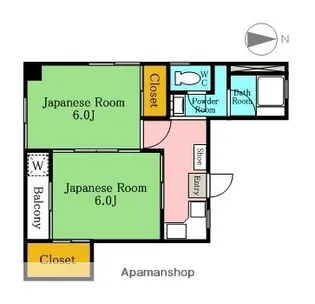 栗原ビル【402号室】の間取り