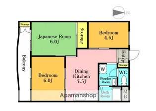 埼玉県川口市西青木5丁目【マンション】の間取り