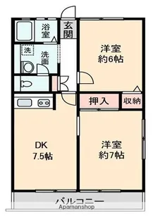 シティハイム柏【103号室】の間取り