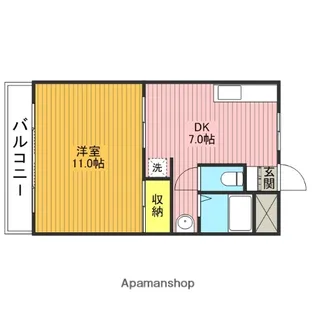 永和ビル【402号室】の間取り