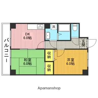 コートエスタ【102号室】の間取り
