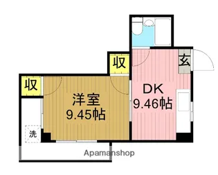 ウッドハウス並木【101号室】の間取り