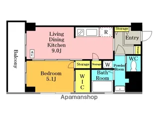 西川口グリーンマンション【5階】の間取り