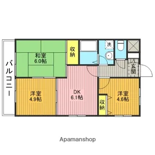 埼玉県戸田市喜沢南1丁目【マンション】の間取り
