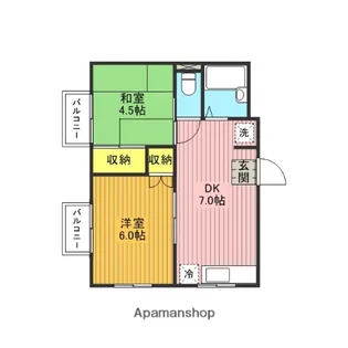 最上ハイツ【2階】の間取り