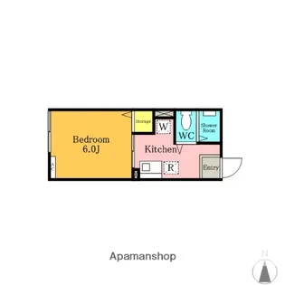シティハイムアルファ【101号室】の間取り