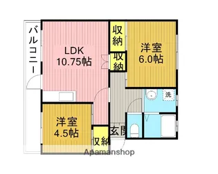 コーポラス日和【302号室】の間取り