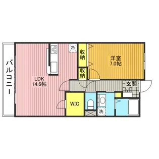 レ・ゼール【3階】の間取り