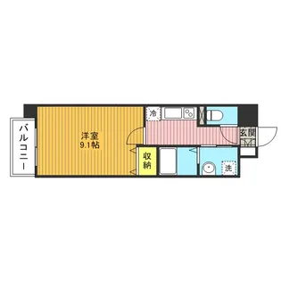 アレッサ仁志【5階】の間取り