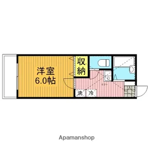ハイツAI&KS【203号室】の間取り