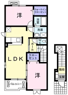 カルティエーレ【2階】の間取り