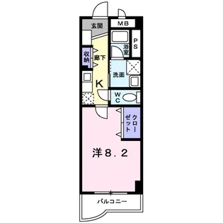 アクアメゾン【4階】の間取り