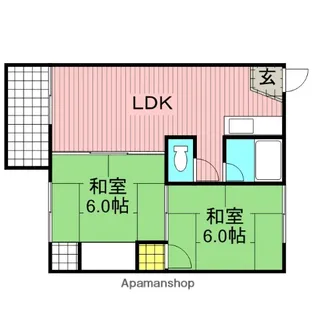 コスモハイツ【1階】の間取り