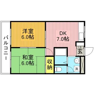 ソレイユ並木【1階】の間取り