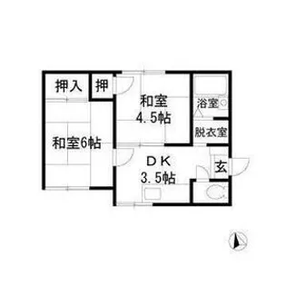 エステートピア桂【1階】の間取り