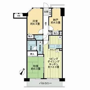 モアコート和光【2階】の間取り