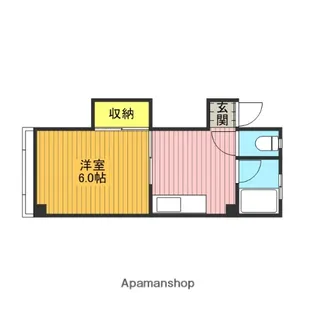 木本マンション【206号室】の間取り