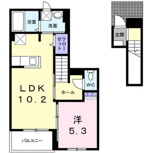 ラフレシール桜【2階】の間取り