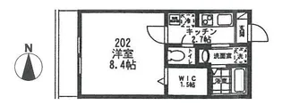 フィオーレア【202号室号室】の間取り