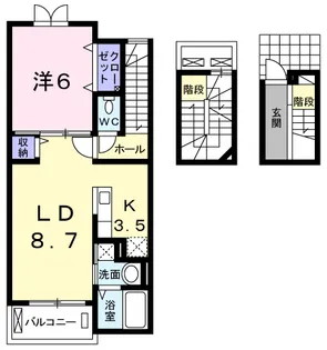 シェーネ【3階】の間取り