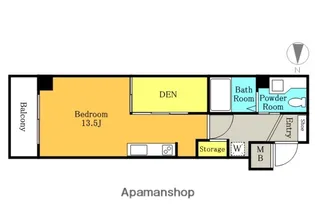 CROSS COURT NAMIKI【305号室】の間取り