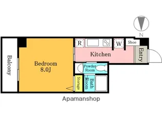 CROSS COURT NAMIKI【1階】の間取り