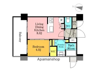 スタジオデン西川口【7階号室】の間取り