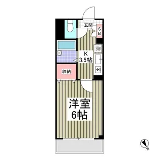 川口プラザD【2階】の間取り