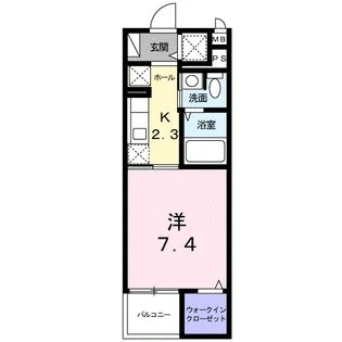 ランドセット川口【2階】の間取り