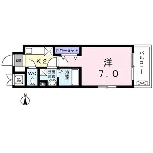 クラール並木【4階】の間取り