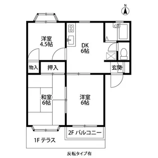 天神橋サンハイツ【1階】の間取り