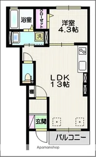 HA−3【101号室】の間取り