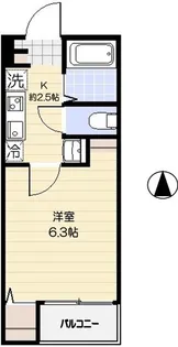メゾン・ド・ジュネス喜沢【2階】の間取り