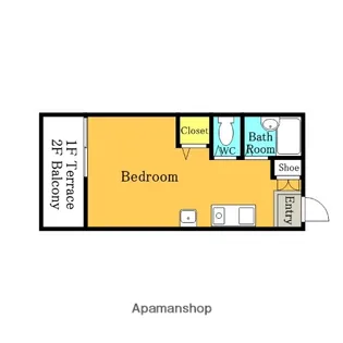 シャンテ新和【2階】の間取り