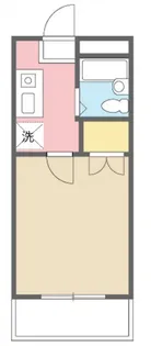 ハルベース川口第56【102号室号室】の間取り