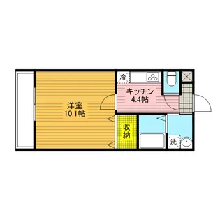 ハイツ・アイリス【101号室号室】の間取り