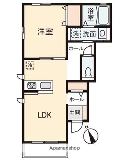 セリシール【101号室】の間取り