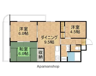 サンレガーロ戸田【401号室】の間取り