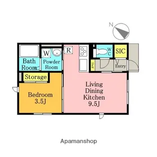 ETOILEⅡ【101号室】の間取り